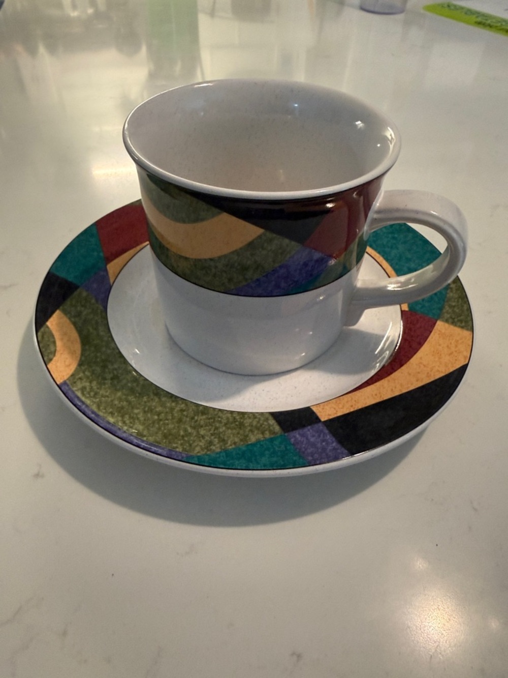 Vintage “Impulse" by Studio Nova Mug and Saucer